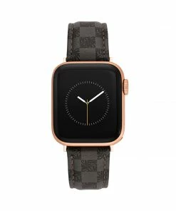 STEVEMADDEN ACCESSORIES Apple Watch® BLOCK LOGO WATCH BAND GREY 38-40MM