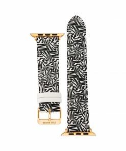 STEVEMADDEN Apple Watch® LOGO WATCH BAND BLACK/WHITE 38-40MM ACCESSORIES