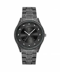 STEVEMADDEN CRYSTAL STATEMENT WATCH GUNMETAL