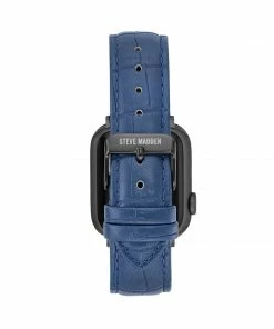 STEVEMADDEN ACCESSORIES Apple Watch® TEXTURED WATCH BAND BLUE 42-44MM