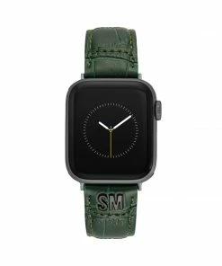 STEVEMADDEN ACCESSORIES Apple Watch® TEXTURED WATCH BAND GREEN 38-40MM