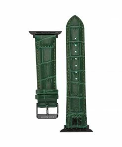 STEVEMADDEN ACCESSORIES Apple Watch® TEXTURED WATCH BAND GREEN 38-40MM