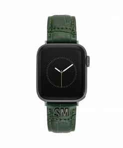STEVEMADDEN Apple Watch® TEXTURED WATCH BAND GREEN 42-44MM
