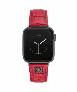 STEVEMADDEN ACCESSORIES Apple Watch® TEXTURED WATCH BAND RED 38-40MM