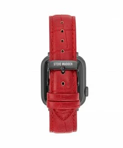 STEVEMADDEN ACCESSORIES Apple Watch® TEXTURED WATCH BAND RED 38-40MM