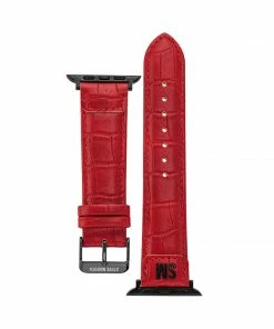 STEVEMADDEN ACCESSORIES Apple Watch® TEXTURED WATCH BAND RED 38-40MM