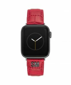 STEVEMADDEN Apple Watch® TEXTURED WATCH BAND RED 42-44MM
