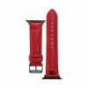 STEVEMADDEN Apple Watch® TEXTURED WATCH BAND RED 42-44MM