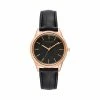 STEVEMADDEN ELEGANT EMBOSSED WATCH BLACK