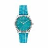 STEVEMADDEN ELEGANT EMBOSSED WATCH TURQUOISE
