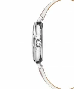 STEVEMADDEN STACKED LOGO WATCH BLUSH PINK