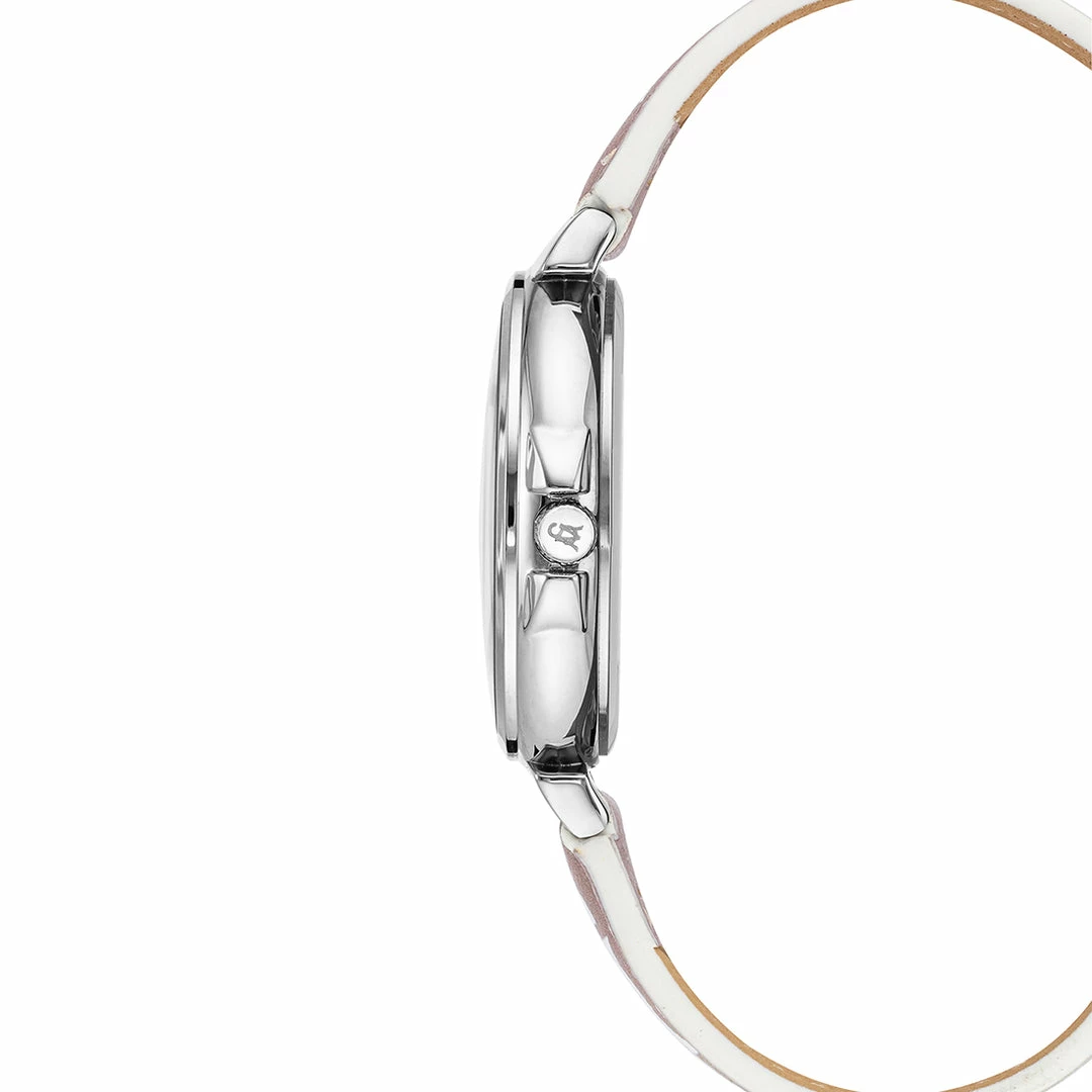 STEVEMADDEN STACKED LOGO WATCH BLUSH PINK