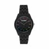 STEVEMADDEN ACCESSORIES POWDER COATED WATCH BLACK