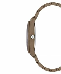 STEVEMADDEN ACCESSORIES POWDER COATED WATCH BROWN