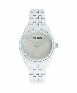 STEVEMADDEN POWDER COATED WATCH WHITE