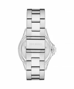 STEVEMADDEN CLEAR CASE STATEMENT WATCH PURPLE