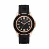 STEVEMADDEN RUBBERIZED ENAMEL CASE WATCH BLACK ACCESSORIES
