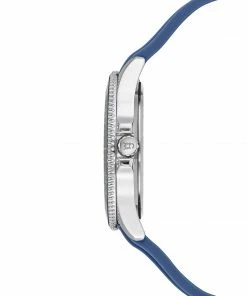 STEVEMADDEN RUBBERIZED ENAMEL CASE WATCH BLUE ACCESSORIES