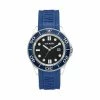 STEVEMADDEN RUBBERIZED ENAMEL CASE WATCH BLUE ACCESSORIES