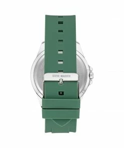 STEVEMADDEN RUBBERIZED ENAMEL CASE WATCH GREEN ACCESSORIES