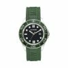 STEVEMADDEN RUBBERIZED ENAMEL CASE WATCH GREEN ACCESSORIES