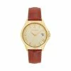 STEVEMADDEN CLASSIC EMBOSSED WATCH COGNAC