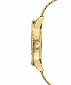 STEVEMADDEN METAL MESH BAND WATCH GOLD ACCESSORIES