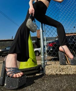 SteveMadden Rhinestones COCKTAILS BLACK