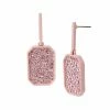 SteveMadden Rhinestones STONE PENDANT EARRINGS BLUSH