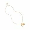 STEVEMADDEN NEW & NOW LOCK AND KEY PENDANT GOLD