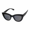 SteveMadden ACCESSORIES OVERSIZED CAT-EYE SUNGLASSES BLACK