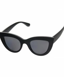 SteveMadden ACCESSORIES OVERSIZED CAT-EYE SUNGLASSES BLACK