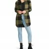 SteveMadden ELDRIDGE PLAID COAT SAGE