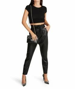 SteveMadden WOMEN'S CLOTHING SKIN IN THE GAME PANT BLACK