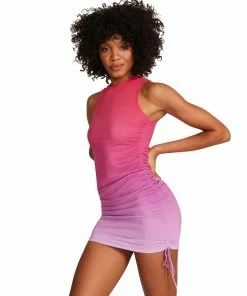 SteveMadden OMBRE SLEEVELESS MINI DRESS PURPLE MULTI Shop All