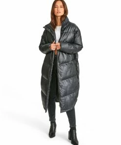 SteveMadden LIKE A BOSS COAT BLACK WOMEN'S CLOTHING