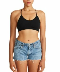 SteveMadden Shop All THE ELLA MESH BRALETTE BLACK
