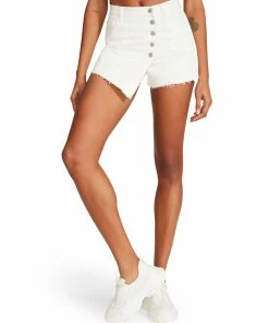 SteveMadden WHITE DENIM SKORT