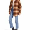 SteveMadden FRINGE WITH BENEFITS COAT BROWN WOMEN'S CLOTHING
