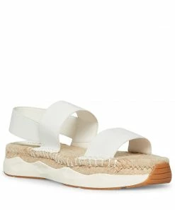 SteveMadden SIRRIUS WHITE FABRIC WOMEN’S SHOES