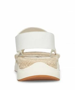 SteveMadden SIRRIUS WHITE FABRIC WOMEN’S SHOES