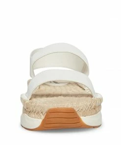 SteveMadden SIRRIUS WHITE FABRIC WOMEN’S SHOES