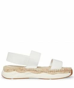 SteveMadden SIRRIUS WHITE FABRIC WOMEN’S SHOES