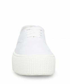 SteveMadden STREAM WHITE FABRIC WOMEN’S SHOES