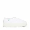 SteveMadden STREAM WHITE FABRIC WOMEN’S SHOES