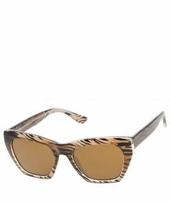 SteveMadden ACCESSORIES MOD CAT EYE SUNGLASSES TIGER