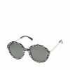 SteveMadden ROUND ABOUT SUNGLASSES ZEBRA