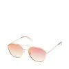 SteveMadden ACCESSORIES ROUND EDGE AVIATORS SILVER