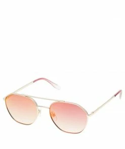SteveMadden ACCESSORIES ROUND EDGE AVIATORS SILVER