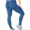 SteveMadden BODYCON SCRUNCHED LEGGING BLUE